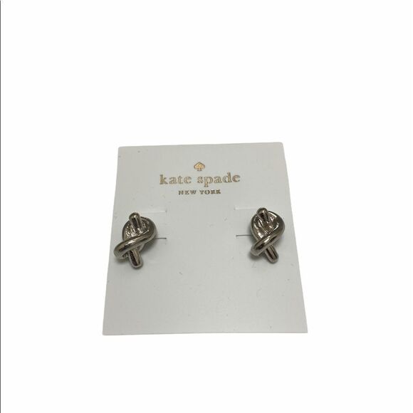 Kate Spade Silver Sailor Knot Studs - Picture 3 of 5
